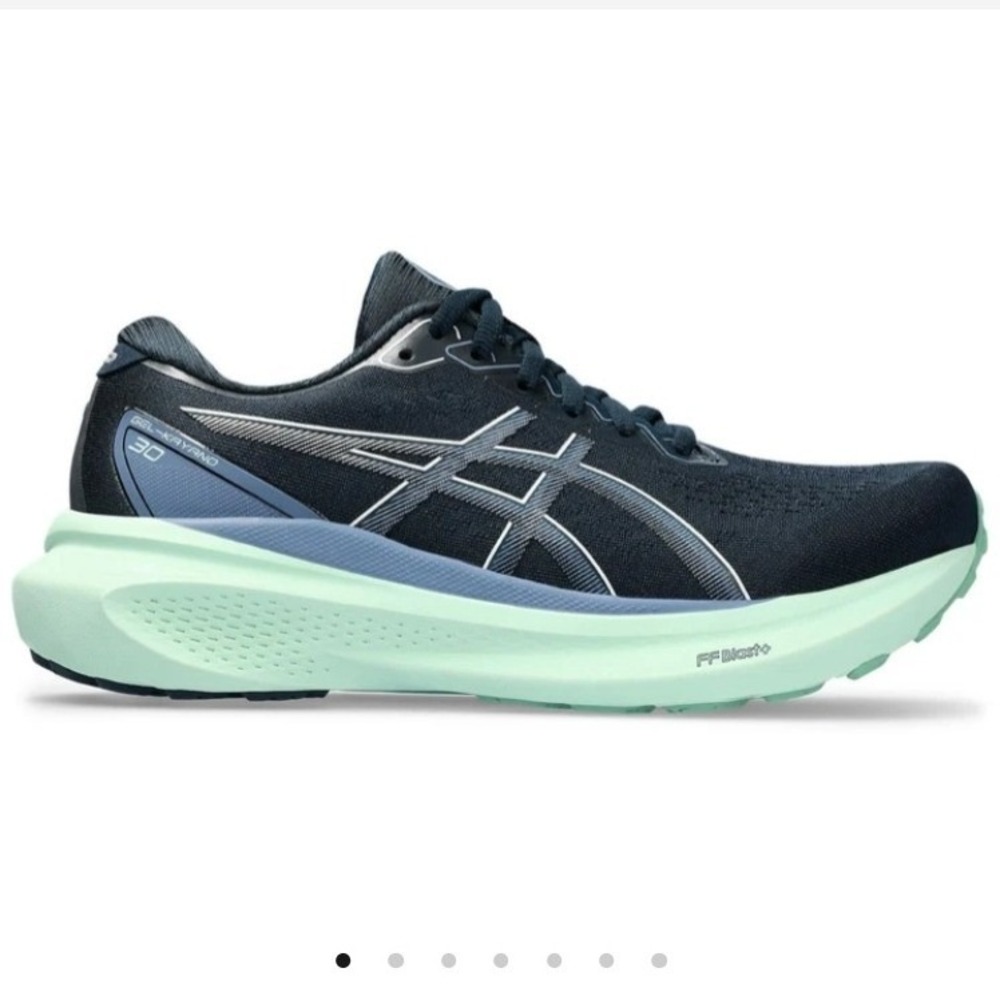 Asics Gel Kayano 30 Women 8.5 French Blue Denim Blue Mint Running Shoe 1012B357